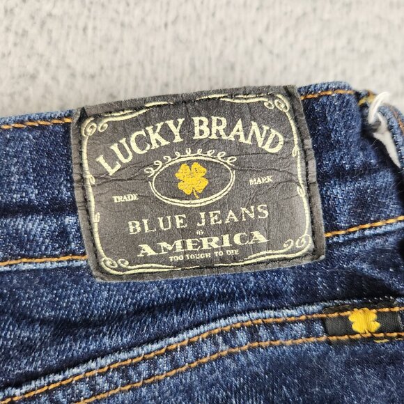 Classic Rider Jeans Womens 6/28 Lucky Brand Straight Leg Mid Rise Cropped Denim - Picture 11 of 11